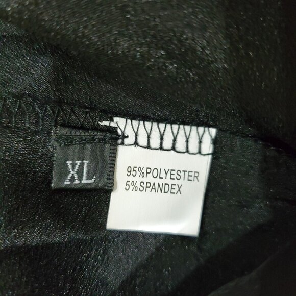 MllesReve Cocktail Party Dress Women Size XL Black Vintage Floral Lace Hi Low - Picture 8 of 11